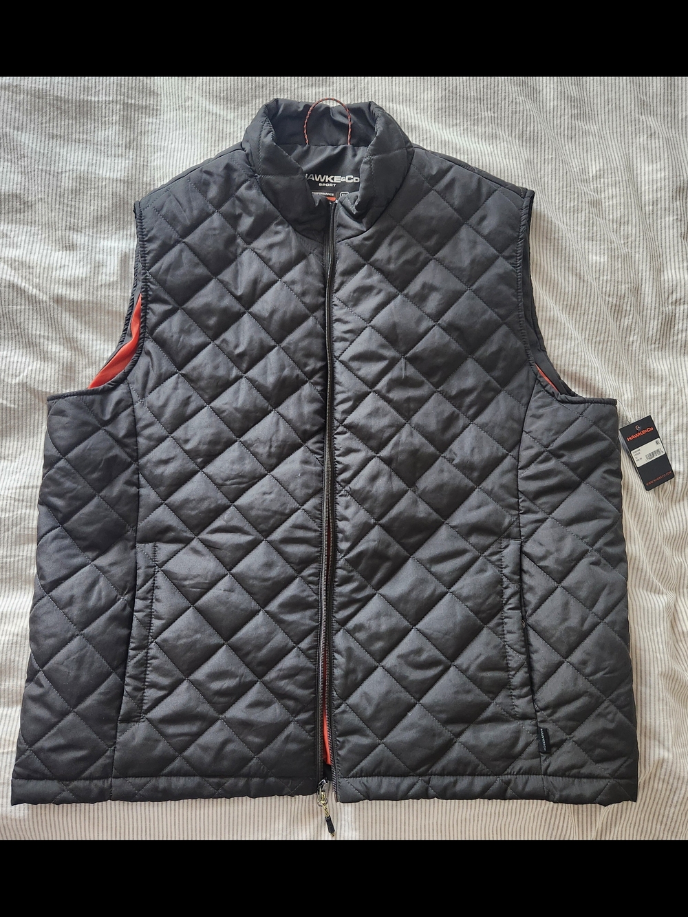 HAWKE & Co. Outfitter Men's Quilted Vest Black XL NEW